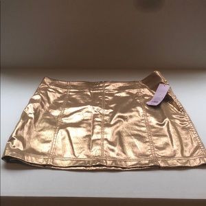 Rose gold skirt